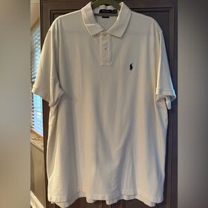 POLO Ralph Lauren XL Men's Classic Fit Polo Shirt, Parchment Cream